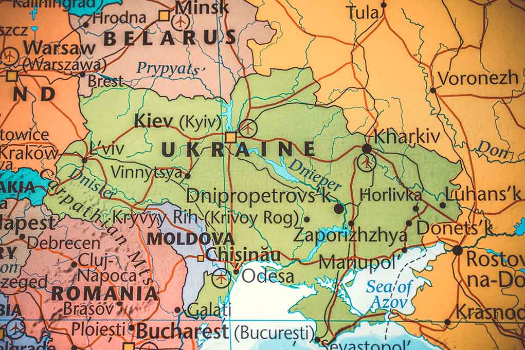 2094941686 featured image Map highlighting Ukraine and surrounding countries