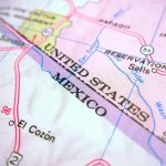 Criminal’s Historic 40th Deportation Reported Amid Immigration Crackdown Map showing United States and Mexico border area