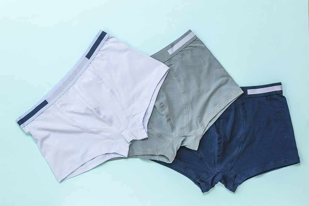 Three pairs of underwear