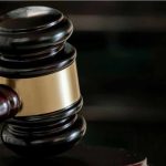 Violent Texts Shake Virginia Politics Close up of a judges gavel