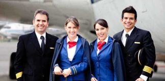 Millionaire Threatens Flight Attendant – Sentence TRIPLED Group of airline crew members posing together at an airport