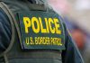 ICE Agents Blocked From Arresting Sex Offender On Campus Police U.S. Border Patrol uniform close-up.