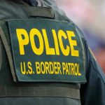 ICE Agents Blocked From Arresting Sex Offender On Campus Police U.S. Border Patrol uniform close-up.