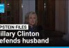 Hillary Clinton says confident her husband knew nothing of