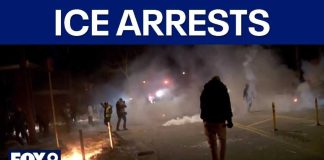 Anti-ICE Rally Turns Ugly Fast Homeland Security highlights arrests despite 'agitators'