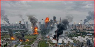 DRONE WAR HITS MOSCOW – Oil Battle Unfolds Moscow, 13 Russian regions come under largest UAV attacks in past 1,5 years - oil refinery is hit