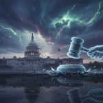Create a featured image for the article titled: Trumps Shock Executive Orders Shake Up Washington Requirements: - NO text