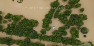 06-27-2026 Lebanon Junction, KY - Flash flooding surrounds homes and covers roads