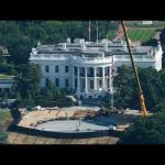 Granite Helipad Sparks DC Uproar Trump building granite helipad on White House South Lawn