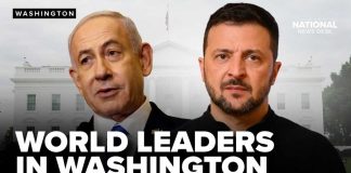 Two Wartime Leaders Arrive in Washington HIGH STAKES MEETINGS | Zelenskyy, Netanyahu meet with Trump at the White House