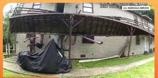 9 Officers Plunge as Deck Collapses During Raid Video: Deck Collapses Beneath US Marshals During Raid