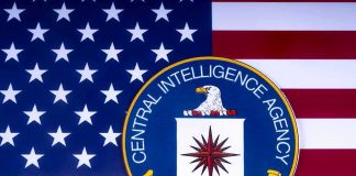 NATO Warning Hand-Delivered In Moscow CIA emblem on the United States flag