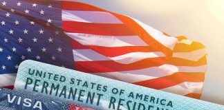Trump Team Yanks Brazil Envoy’s Visa U.S. flag with visa and permanent resident cards