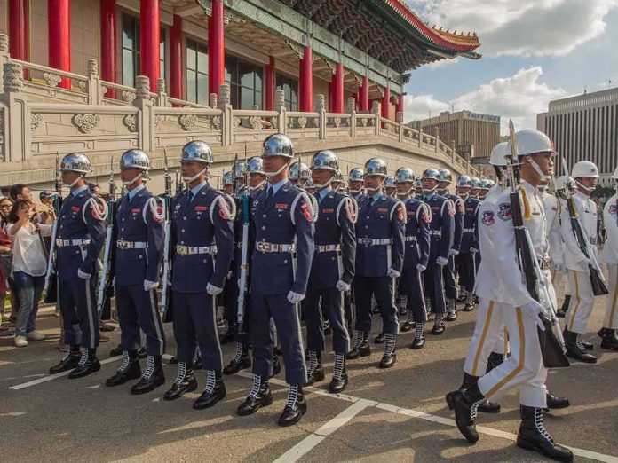 shutterstock_518941000 military honor guard marching in formation