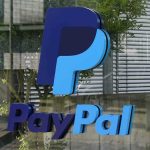 PayPal logo on a glass building facade
