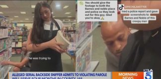 California's serial 'butt sniffer' sent back to jail