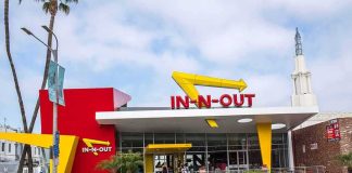 Drive-Thru Hero Stuns In-N-Out Chaos In-N-Out Burger restaurant exterior with red and yellow design