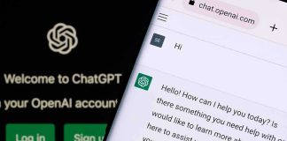 Houthis Used AI to Design Guided Missiles smartphone displaying a chat interface on chat.openai.com
