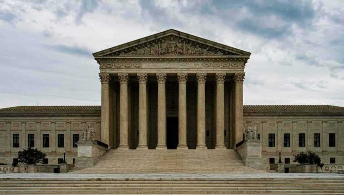 Supreme Court building with grand columns and steps