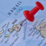 Hawaii Could Get 35 Inches of Rain Red pushpin marking Maui on a map of Hawaii