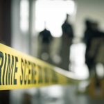 California’s ‘Serial Butt Sniffer’ ARRESTED Again! Crime scene tape with investigators in the background