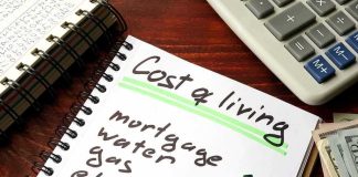 House Takes MAJOR Action Against Data Centers Budget notebook with cost of living list, calculator, and cash