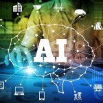 Can We REALLY Shut Down AI? AI network diagram over a person using a laptop