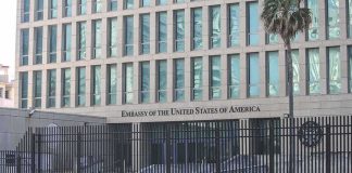 Americans Ordered Out of Saudi Embassy as Attacks GROW Embassy building behind tall black security fence