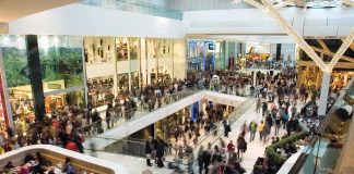 ISIS-Tied Mall of America Shooting Plot FOILED Crowded shopping mall interior with multiple levels