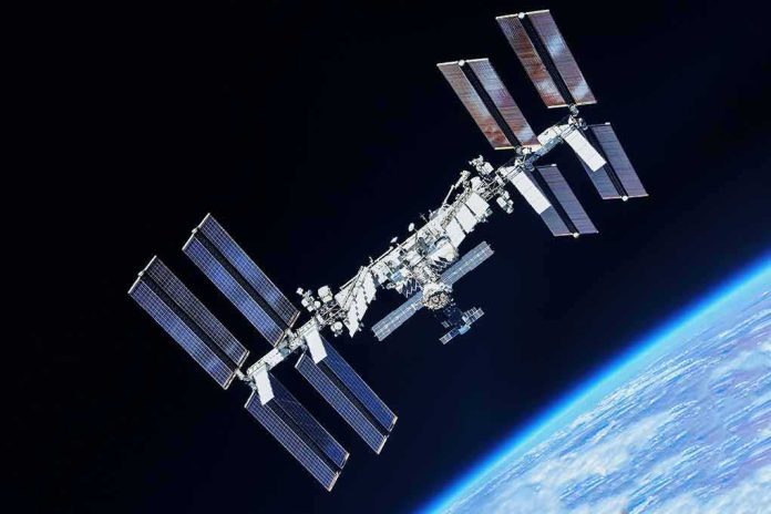 shutterstock_2307202473-4 International Space Station orbiting Earth