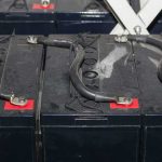 Aircraft Carrier’s REACTOR Will Power a Navy Base Battery bank with heavy gauge cables connected across terminals