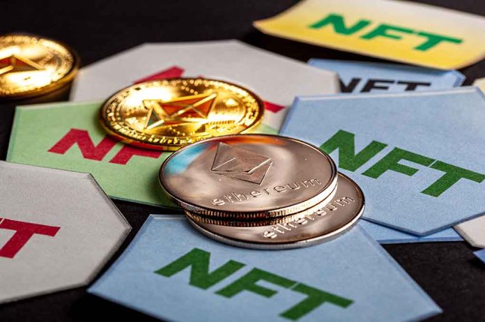 1966009153 featured image Ethereum coins on NFT cards background
