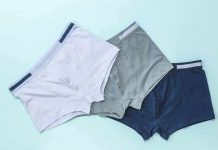 Three pairs of underwear